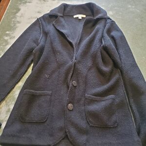 CAbi black cardigan long sweater sz Small